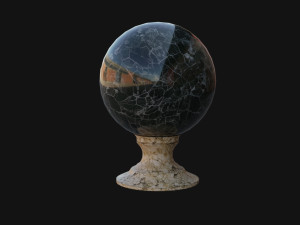 Green Crystal Ball Modelo 3D