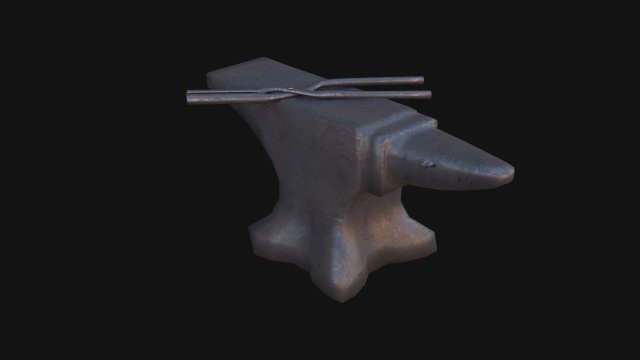 Anvil iron Modello 3D .c4d .max .obj .3ds .fbx .stl .blend 