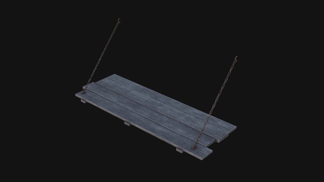 Medieval Prison Bed 3D 模型 .c4d .max .obj .3ds .fbx .stl .blend 