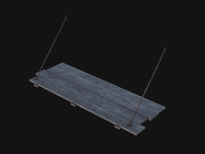 Medieval Prison Bed 3D 模型