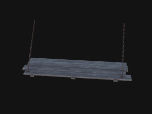 Medieval Prison Bed 3D 模型