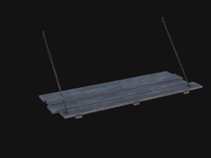 Medieval Prison Bed 3D 模型
