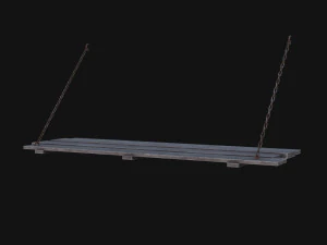 Medieval Prison Bed 3D Model