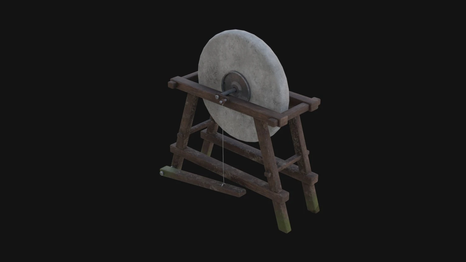 Grindstone 3D Model .c4d .max .obj .3ds .fbx .stl .blend