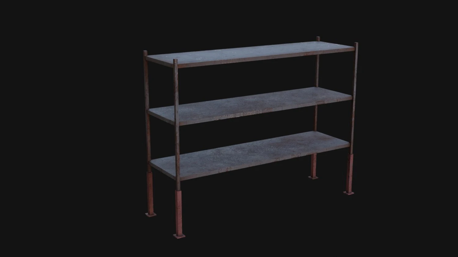 Shelf large 3D Model .c4d .max .obj .3ds .fbx .stl .blend 