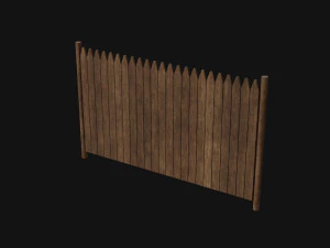 Деревянный забор 3D Модель