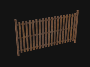 Wooden Fence 3D 模型
