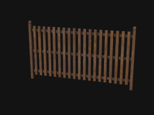 Wooden Fence 3Dモデル