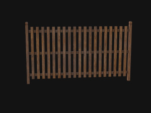 Wooden Fence 3Dモデル