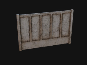 Concrete Fence Modèle 3D