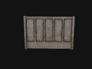 Concrete Fence Modèle 3D
