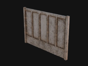 Concrete Fence Modèle 3D