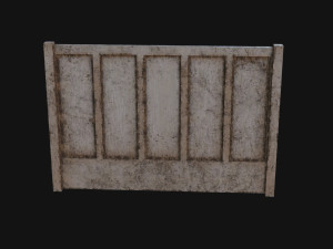 Concrete Fence Modèle 3D