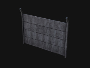 Concrete Fence 3D Модель