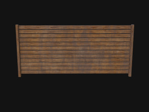 Wooden Fence 3D 模型