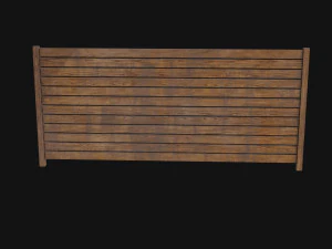 Wooden Fence 3D Model