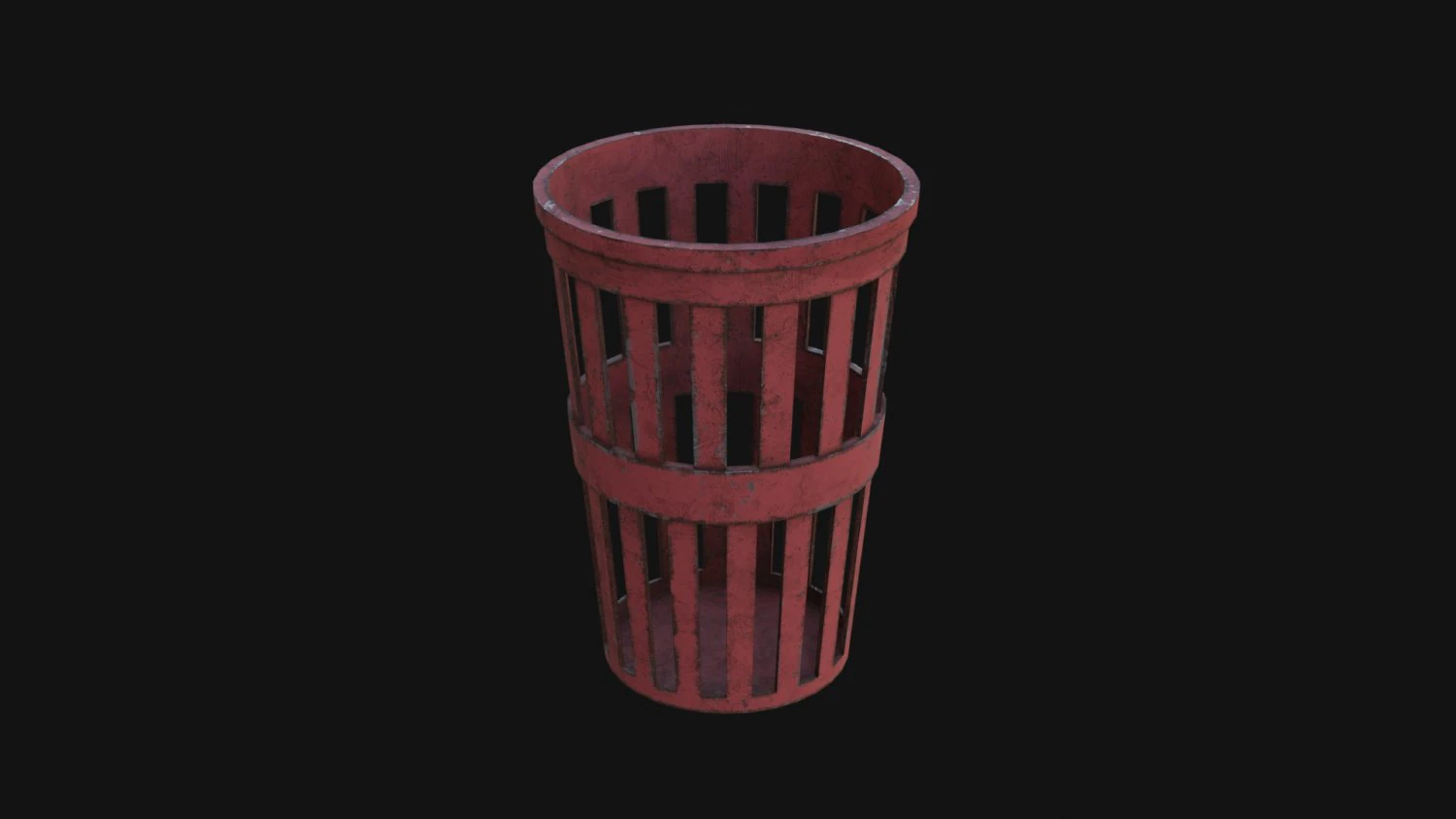 Trash can 3D Model .c4d .max .obj .3ds .fbx .stl .blend 