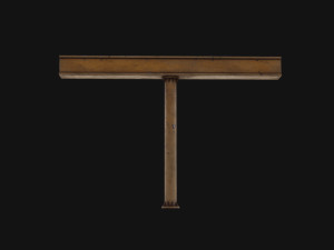 Industrial Ceiling Pillar Model 3D