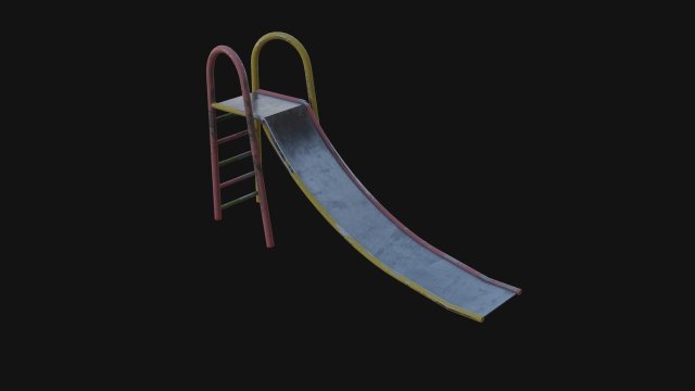 Soviet Oldschool Slide 3D-Modell .c4d .max .obj .3ds .fbx .stl .blend 