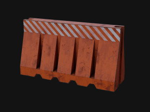 Plastic Barrier 3D Model