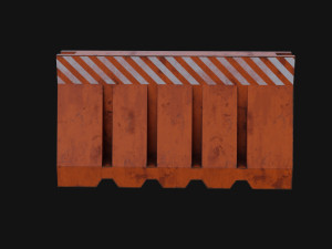 Plastic Barrier 3D Model