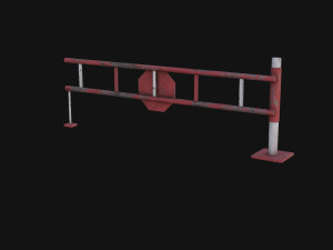 Road Block Gate Modèle 3D