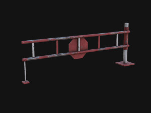Road Block Gate Modèle 3D