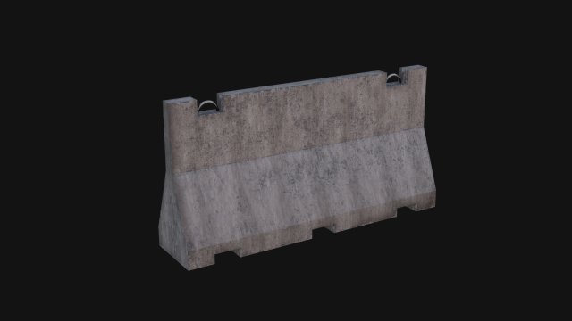 Traffic barrier Model 3D .c4d .max .obj .3ds .fbx .stl .blend 