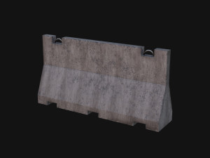 Traffic barrier Model 3D