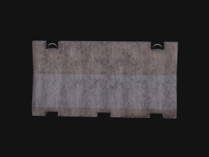 Traffic barrier Model 3D