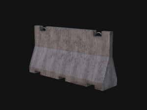 Traffic barrier Model 3D