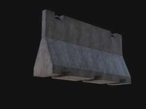 Traffic barrier Model 3D