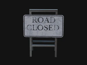Barrier road close 3D Model