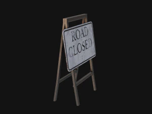 Barrier road close 3D Model