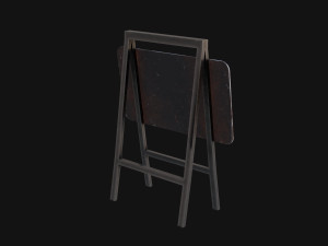 Barrier road close Model 3D