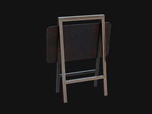 Barrier road close Model 3D