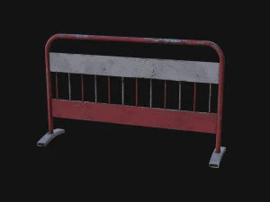 Traffic barrier 3D Model