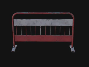 Traffic barrier 3D Model