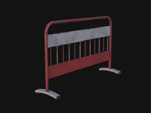 Traffic barrier 3D Model
