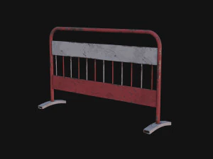 Traffic barrier 3D Model
