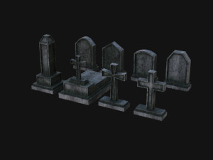Tombstone set 3D 模型