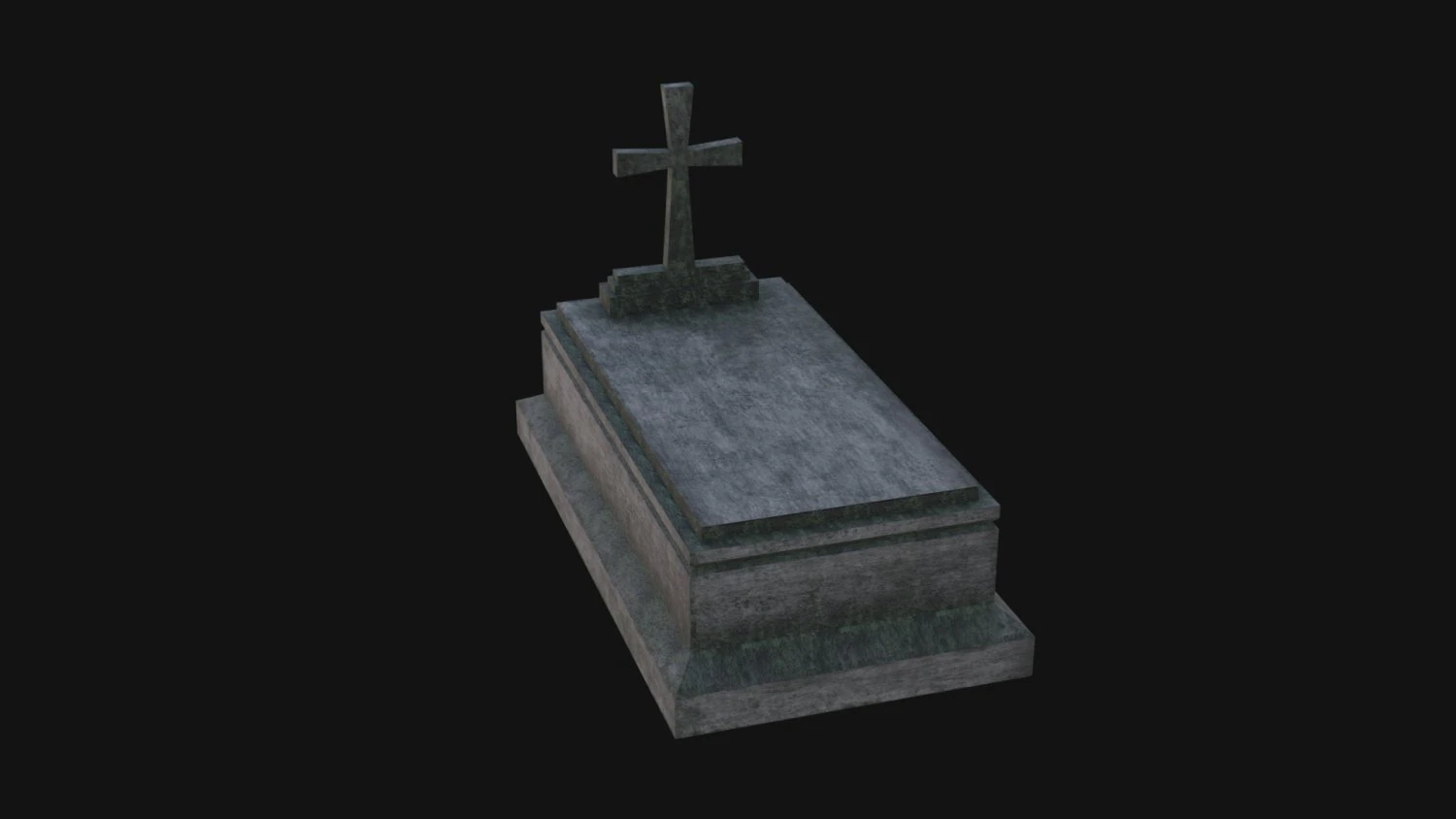 Gravestone 3D Model .c4d .max .obj .3ds .fbx .stl .blend 