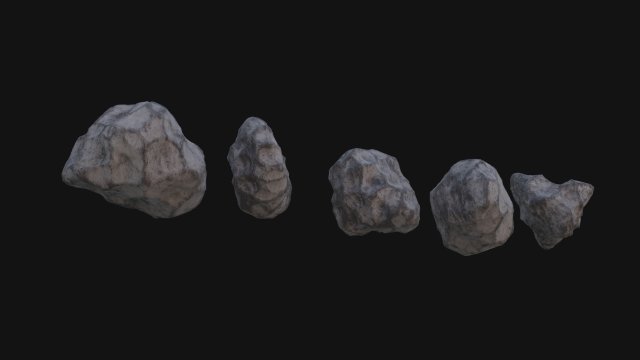 Asteroids 3D-Modell .c4d .max .obj .3ds .fbx .stl .blend 