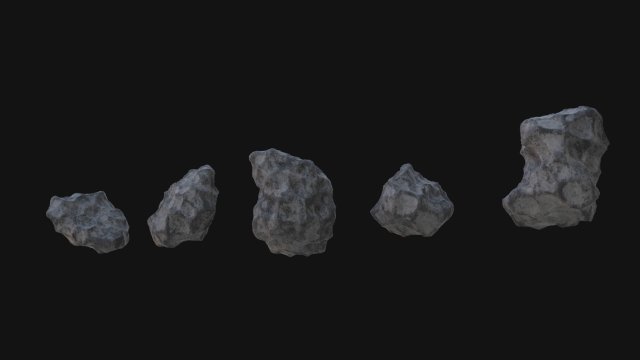 Asteroids Modello 3D .c4d .max .obj .3ds .fbx .stl .blend 