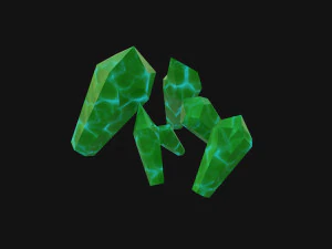 Mineraal groen 3D Model