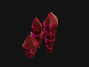 Red Crystals 3D Модель