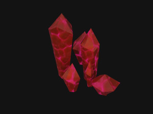 Red Crystals 3D Модель