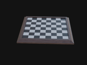 Chess Board 3D Model