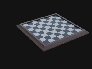 Chess Board 3D Model