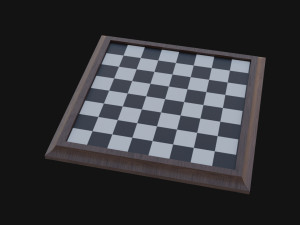 Chess Board 3D Model
